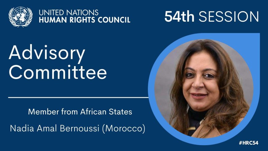 Morocco's Nadia Amal Bernoussi Elected to Head the Human Rights Council Advisory Committee in Geneva